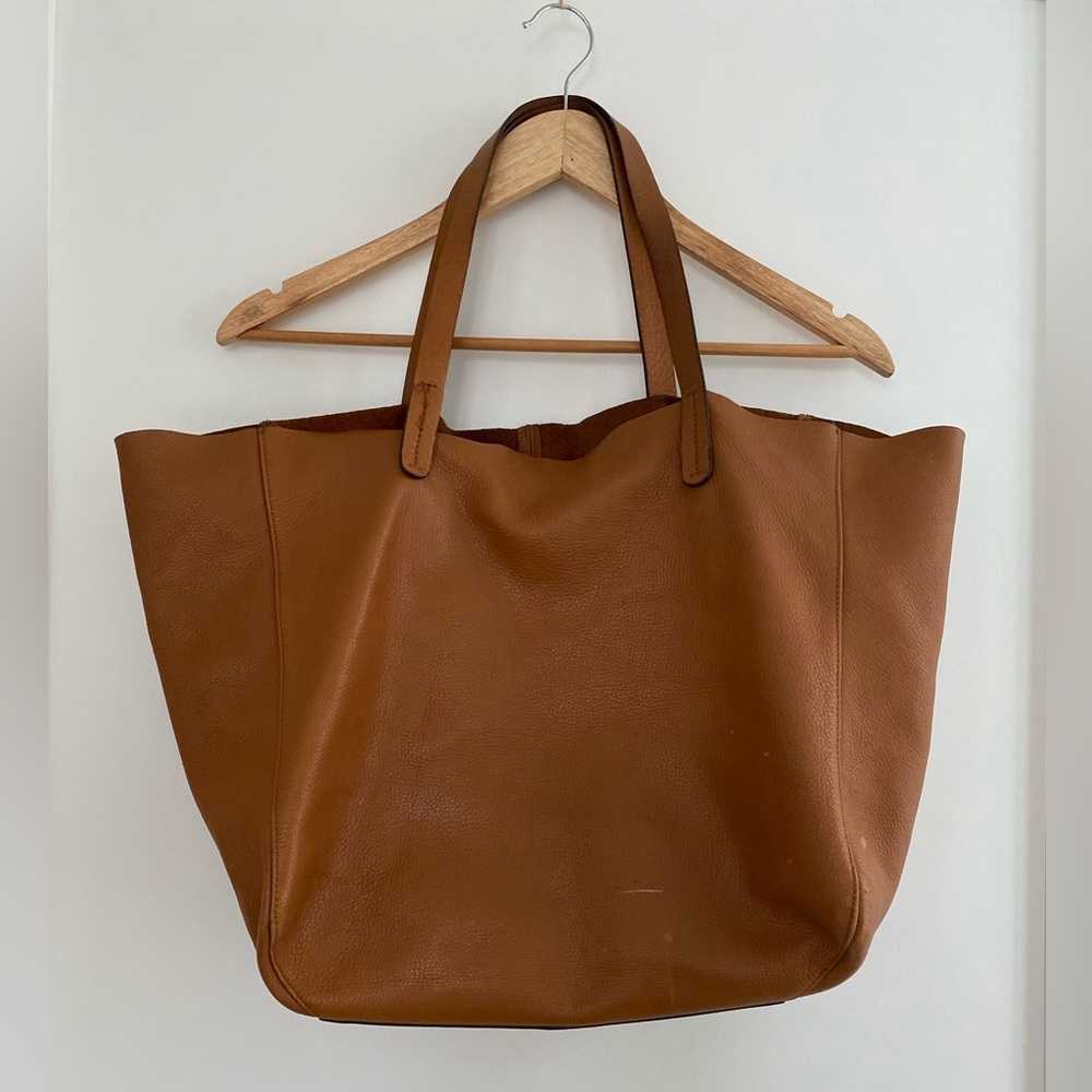 GAP Genuine Leather Tan Boho Tote